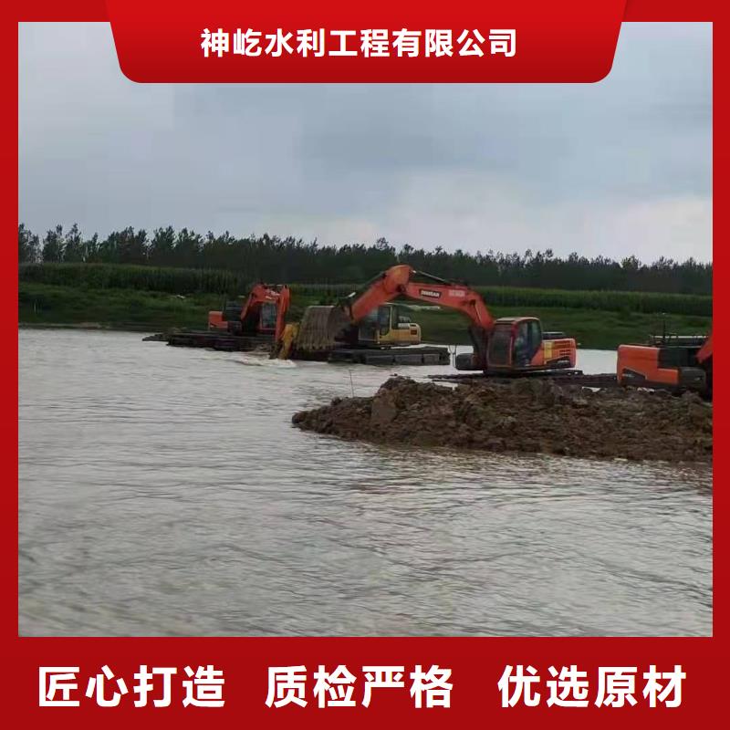 河道清淤挖掘机租赁厂家，基地