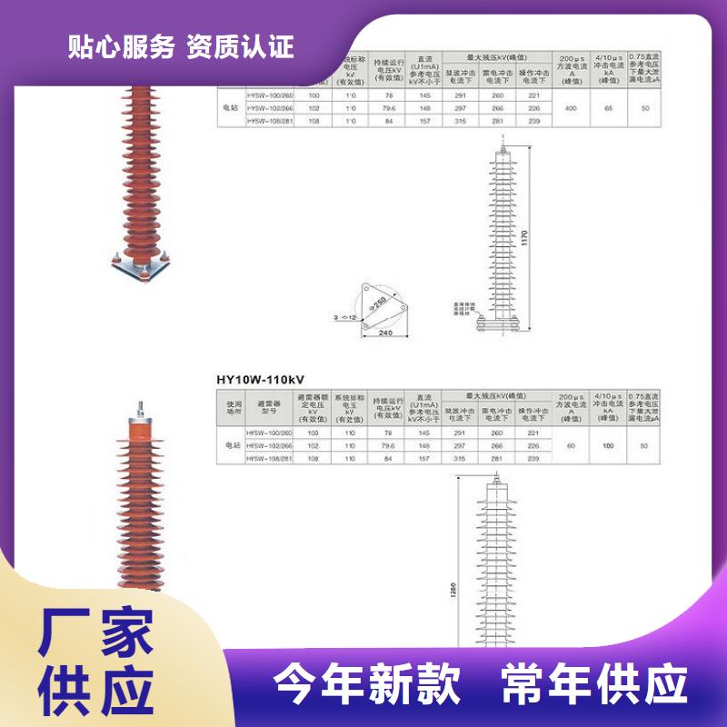 氧化锌避雷器YH10W5-198/565GY【浙江羿振电气有限公司】