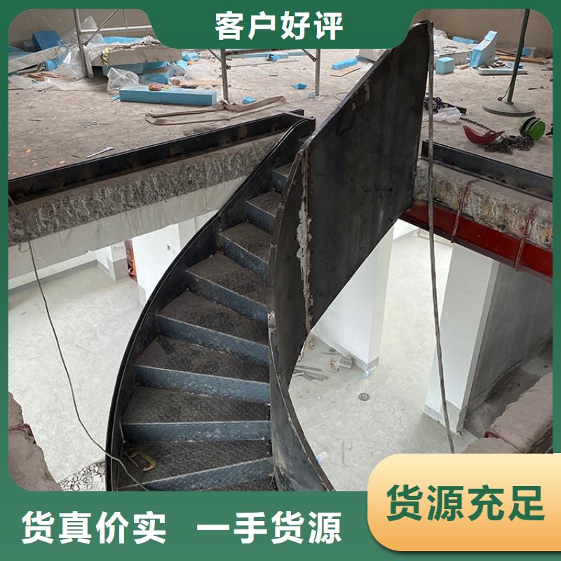陵水县复式旋转钢结构梯踏步6毫米纹板