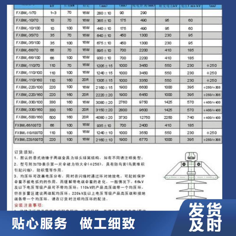 FXBW1-220/180高压棒型绝缘子工厂批发(樊高)
