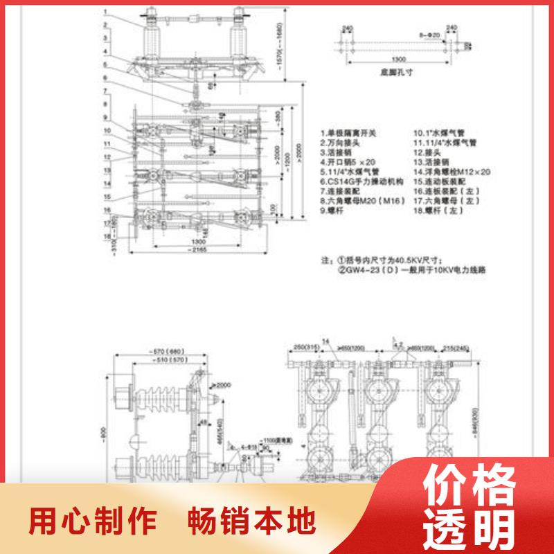 HGW1-12/1250A隔离刀闸